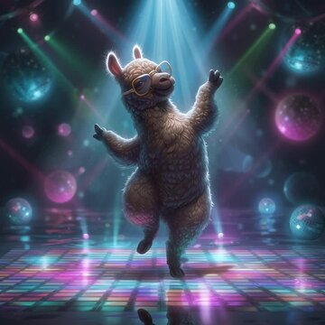 Lama-Party auf dem Dancefloor