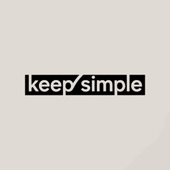 Keep Simple Logo Design minimalist logo featuring the words and stylized font with dividing element logo design typography minimalist simple keep branding graphic design font