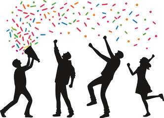 party people silhouettes