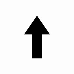 arrow up icon vector sign