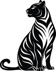 A powerful collection of stylized tiger illustrations