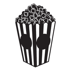 Light and airy – Popcorn silhouette crafted with smooth Popcorn vector – Popcorn illustration


