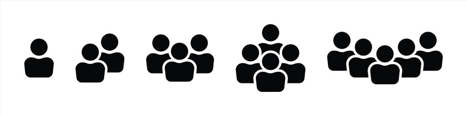 people icon. team and group people vector illustration