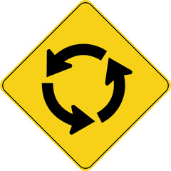 roundabout sign design for templates. © Kajonboy