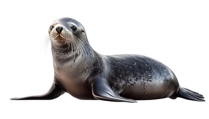 Naklejka premium sea lion isolated on transparent background cutout