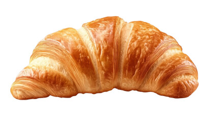 croissant isolated on transparent background cutout