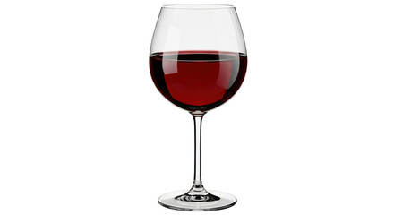 Isolated Glass of red wine