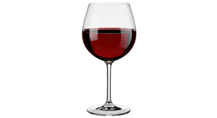 Isolated Glass of red wine