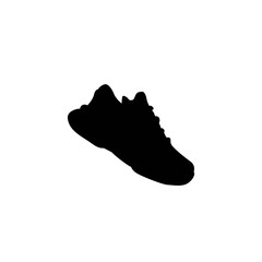 running shoes silhouette icon