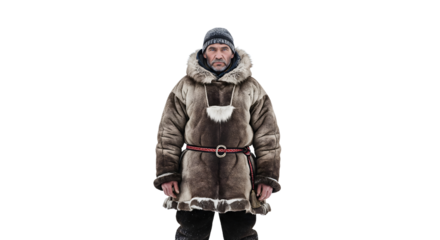 A Nenets reindeer herder from Siberia