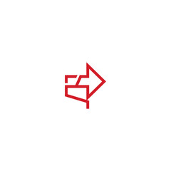 Arrow dog head logo idea.