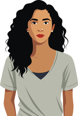 A diverse collection of stylized illustrations depicting women roles