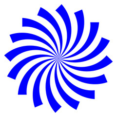 spiral burst pattern design element