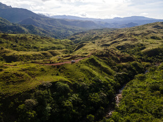 Cascada en las cordilleras de Panama Veraguas