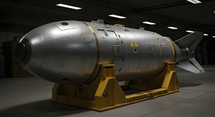 B83 Thermonuclear Bomb in Secure Underground Military Bunker