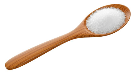 Isolated Wooden Spoon with Sugar