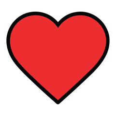 Heart Symbol Isolated on White