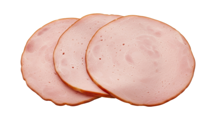Isolated Sliced Ham