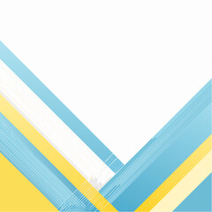 Abstract Geometric Background with Blue and Yellow Lines