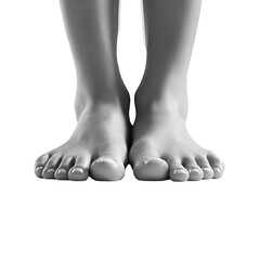 Bare Feet Studio Shot Monochrome Legs