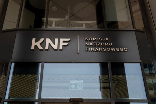 Warsaw, Poland - June 21, 2025: Komisja Nadzoru Finansowego (KNF)