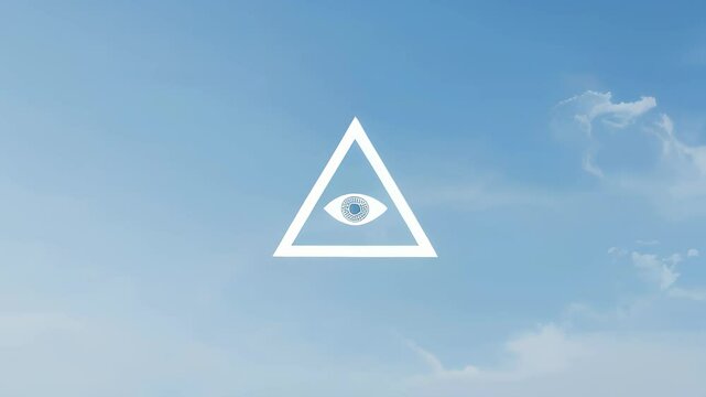 The third eye enclosed within a glowing triangle radiates mystical energy, symbolizing spiritual awakening, higher consciousness, inner vision, enlightenment