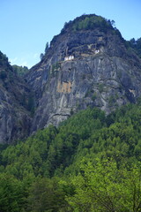 Paro Taktsang,  Paro valley in Bhutan.
