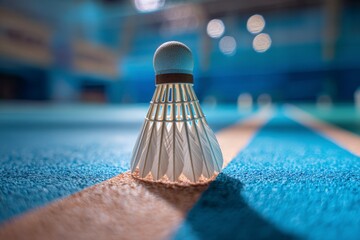 Shuttlecock on Court