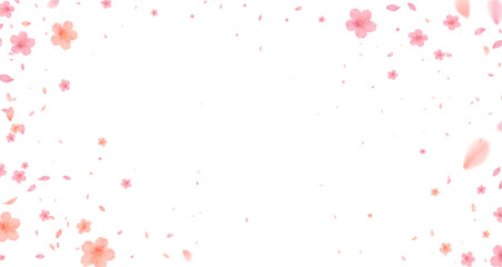 Cherry Blossoms Japanese Pattern  Blossom Soft Backdrop. Peach Blow Card. Cherry Overlay Congratulation.  Texture