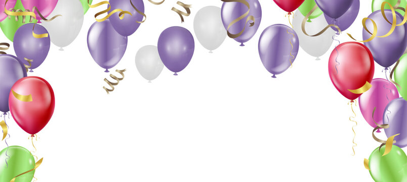 Product launch party and birthday party Red and purple balloons are suitable for use in various events. You can add text to it.
