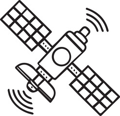 Satellite Communication Line Icon