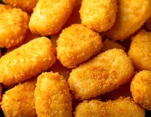 golden-brown fried nuggets