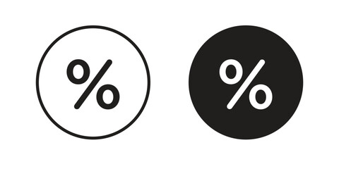 Percent icon. modern vector symbols set