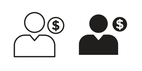 Personal loan icon. modern vector symbols set