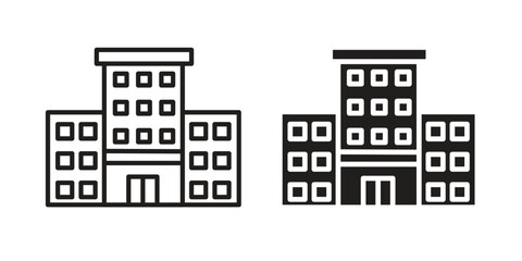 Obraz premium Office block icon. modern vector symbols set