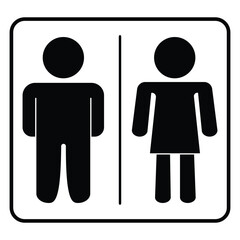 Toilet icon on a white background. Symbol. Vector illustration.