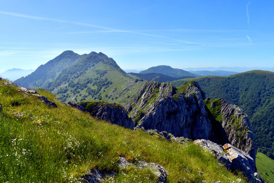 Anboto Mountain in Urkiola Natural Park, Basque Country
