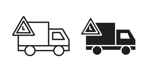 Delivery delay icon. modern vector symbols set
