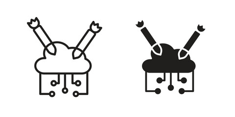 DOS icon. modern vector symbols set