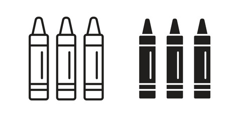 Crayon icon vector, Symbol, logo illustrations