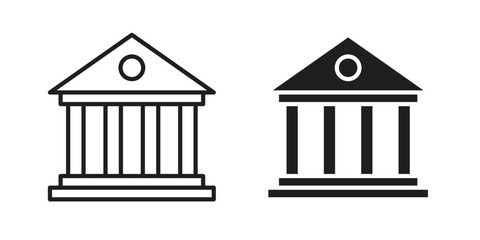 Courthouse icon. modern vector symbols set