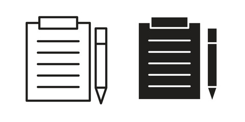 Contract icon. modern vector symbols set