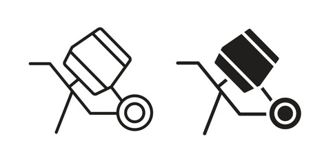 Cement mixer icon. modern vector symbols set