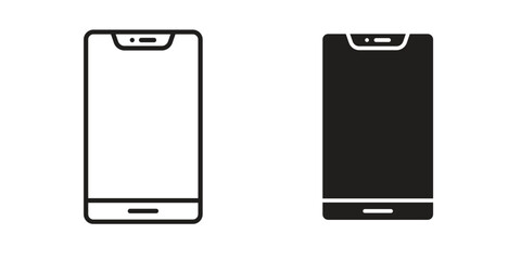 Cell phone icon. modern vector symbols set