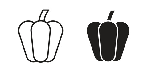 Capsicum icon. modern vector symbols set