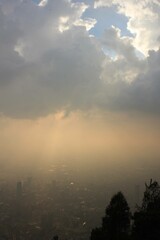 Vista panorámica de Bogotá desde Monserrate