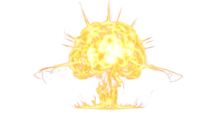 Isolated fire flame with glowing edges PNG

