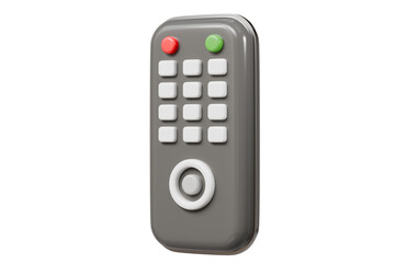 3d Remote Television Control icon. Electronic device, Entertainment digital video media concept....