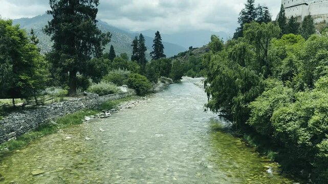 The Paro Chhu also known as Raidak river of Western Bhutan
