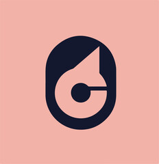 Minimal Speed Dial Monogram Logo